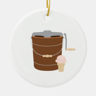 Adorno De Cerámica Crema de hielo