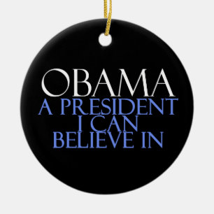 Adorno De Cerámica Creo En Obama