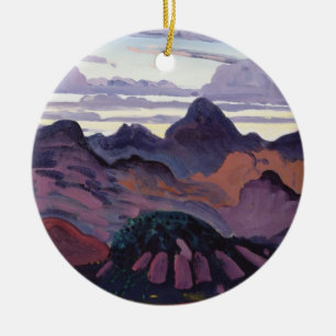 Adorno De Cerámica Crepúsculo profundo, Pirineos, c.1912-13 (aceite