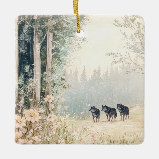 Adorno De Cerámica Criaturas de Woodland (Anverso)