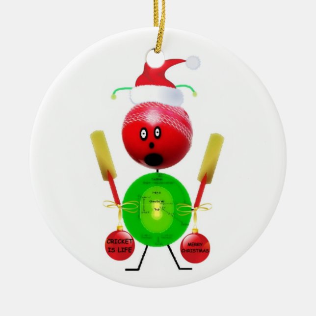 Adorno De Cerámica Cricket navidades (Frente)