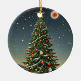 Adorno De Cerámica Crimson Noel