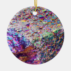 Adorno De Cerámica Cristales de Aura Arcoiris