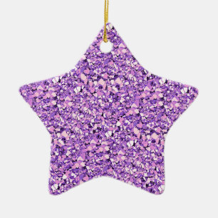 Adorno De Cerámica Cristales de cuarzo Druzy - orquídea ligera