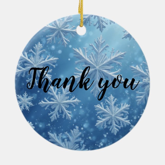 Adorno De Cerámica Cristales de nieve (Atrás)