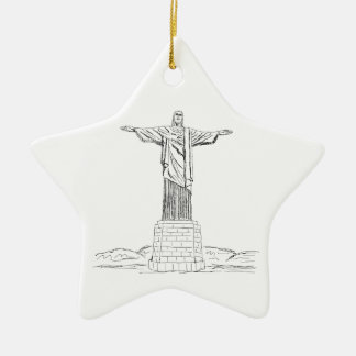 Adorno De Cerámica Cristo el redentor
