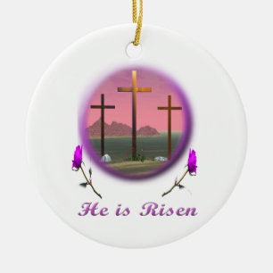 Adorno De Cerámica Cristo está en ascenso