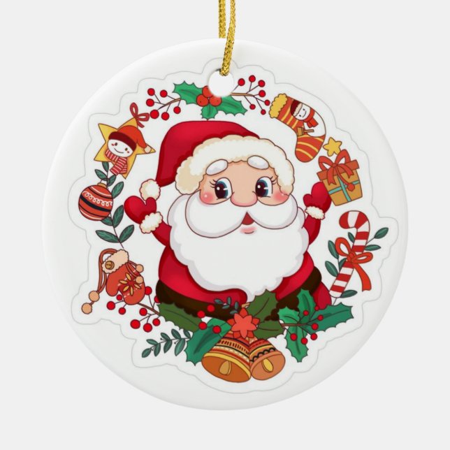 Adorno De Cerámica Critmas Home Decor  (Frente)