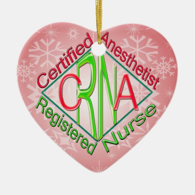 Adorno De Cerámica CRNA ACR RG Certificado de enfermero anestesista c (Frente)