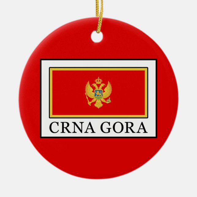 Adorno De Cerámica Crna Gora (Frente)