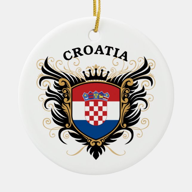Adorno De Cerámica Croacia (Frente)