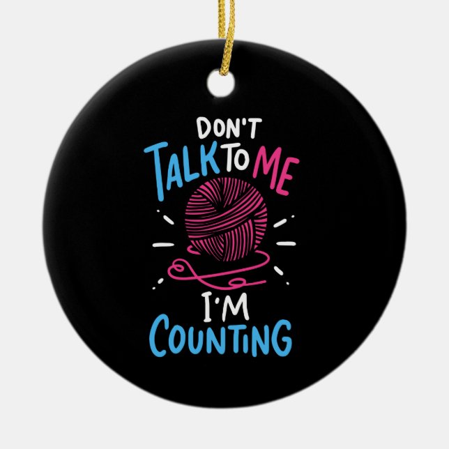 Adorno De Cerámica Crochet Crochet (Frente)