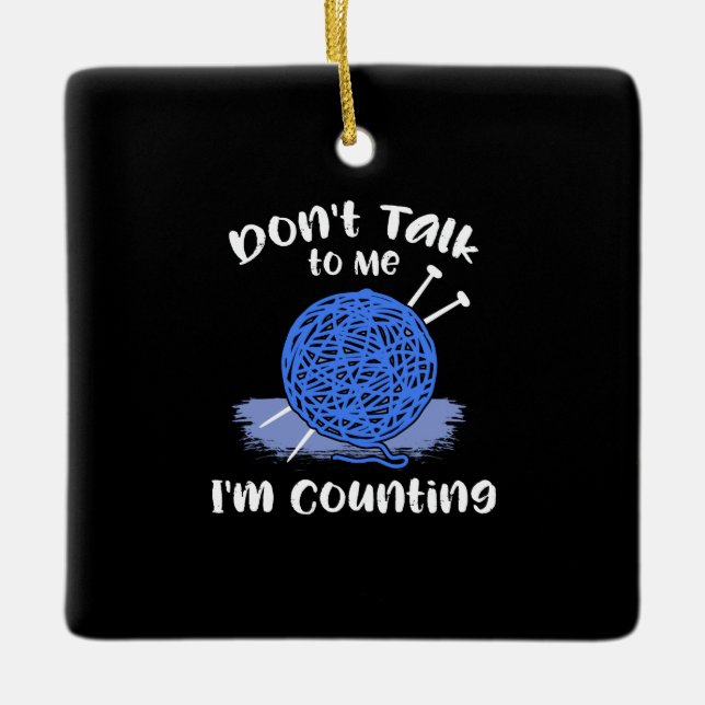 Adorno De Cerámica Crocheting (Anverso)