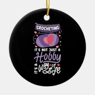 Adorno De Cerámica Crocheting
