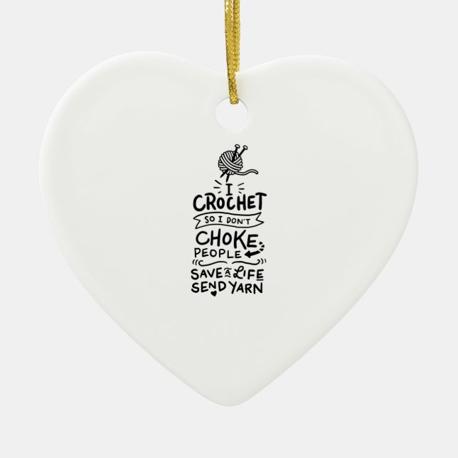 Adorno De Cerámica Crocheting Crochet Wool (Frente)