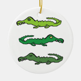 Adorno De Cerámica Crocodiles and Alligators