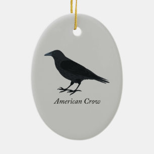 Adorno De Cerámica Crow americano
