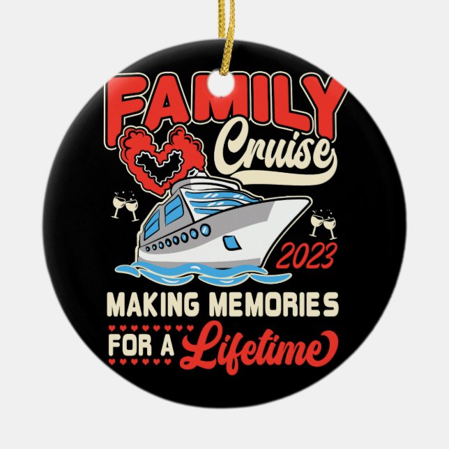 Adorno De Cerámica Cruceros Familiares 2023 Para Cruceros Para Hacer  (Frente)