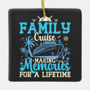 Adorno De Cerámica Cruceros Familiares Haciendo Recuerdos Para Una Vi