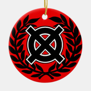 Adorno De Cerámica Cruz Celta