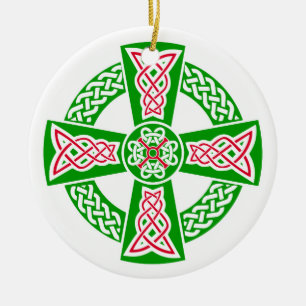 Adorno De Cerámica Cruz celta