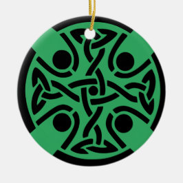 Adorno De Cerámica Cruz celta cristiana