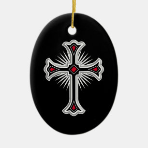 Adorno De Cerámica Cruz cristiana