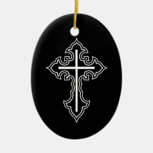 Adorno De Cerámica cruz cristiana