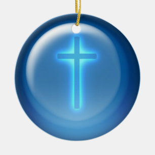 Adorno De Cerámica Cruz - Cristiano