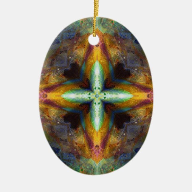 Adorno De Cerámica Cruz de Altar (Frente)