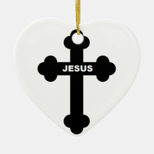 ADORNO DE CERÁMICA CRUZ DE JESÚS