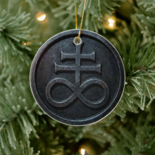 Adorno De Cerámica Cruz de Leviatán
