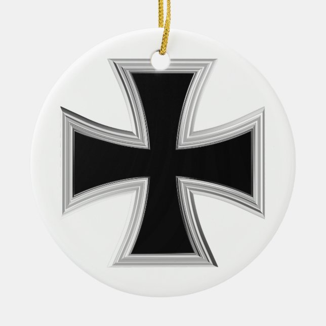 Adorno De Cerámica Cruz teutónica (Frente)