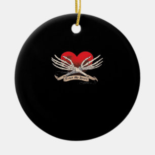 Adorno De Cerámica Cruzar mi corazón (esperanza de morir) - Oír las m