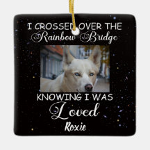 Cruzé el Puente Arcoiris, perro conmemorativo