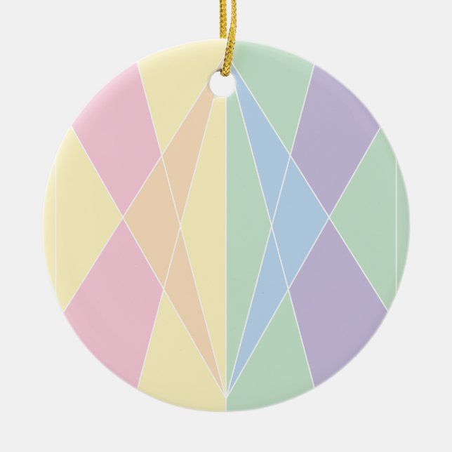 Adorno De Cerámica Crystal Shell (plano) (Frente)