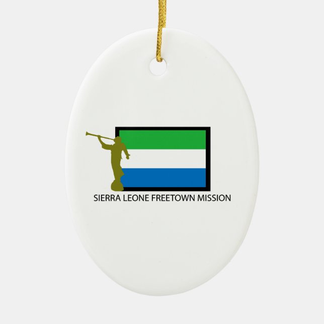 ADORNO DE CERÁMICA CTR DE LA MISIÓN LDS DE FREETOWN DEL SIERRA LEONE (Frente)