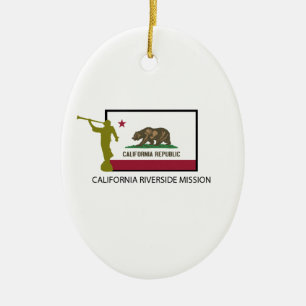 ADORNO DE CERÁMICA CTR DE LA MISIÓN LDS DE LA ORILLA DE CALIFORNIA