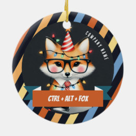 Adorno De Cerámica Ctrl + Alt + Fox - Navidades de Office