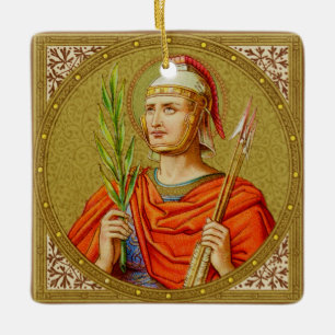 Adorno De Cerámica Cuadrado Cerámico de San Sebastián (SNV 24)