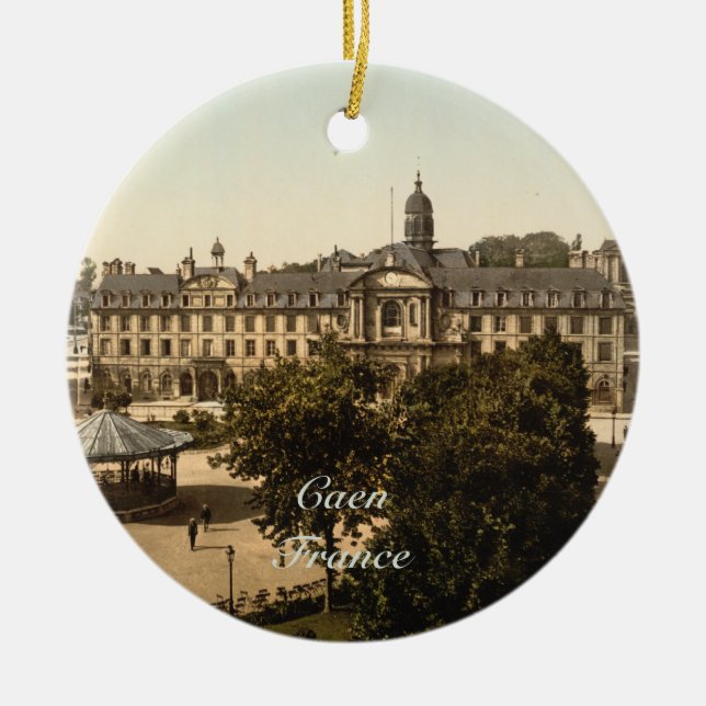 Adorno De Cerámica Cuadrado real, Caen, Basse-Normandie, Francia (Frente)