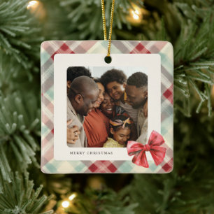 Adorno De Cerámica Cuadro festivo de fotos de Navidad vacaciones