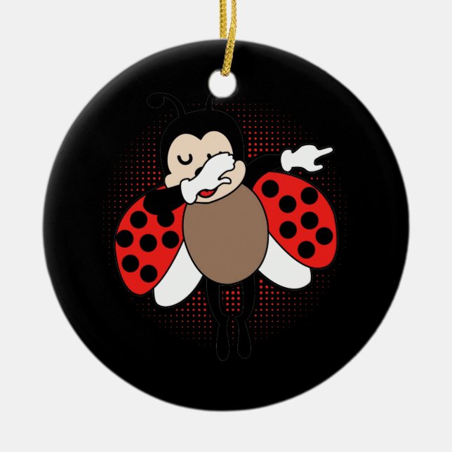 Adorno De Cerámica Cuadybug Dabbing (Frente)