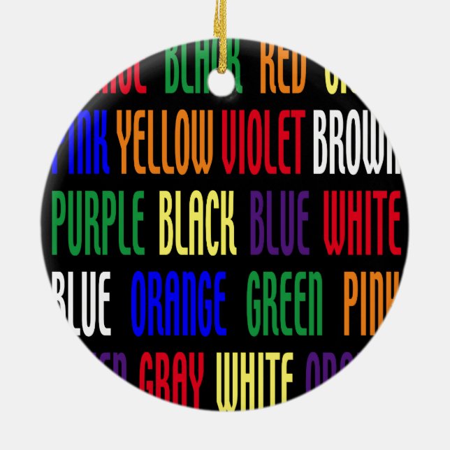 Adorno De Cerámica ¿Cuál es mi color? (Atrás)