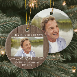 Adorno De Cerámica Cualquier texto 2 memoria fotográfica Simple Faux 