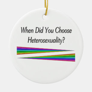 Adorno De Cerámica ¿Cuándo Eligiste La Heterosexualidad?