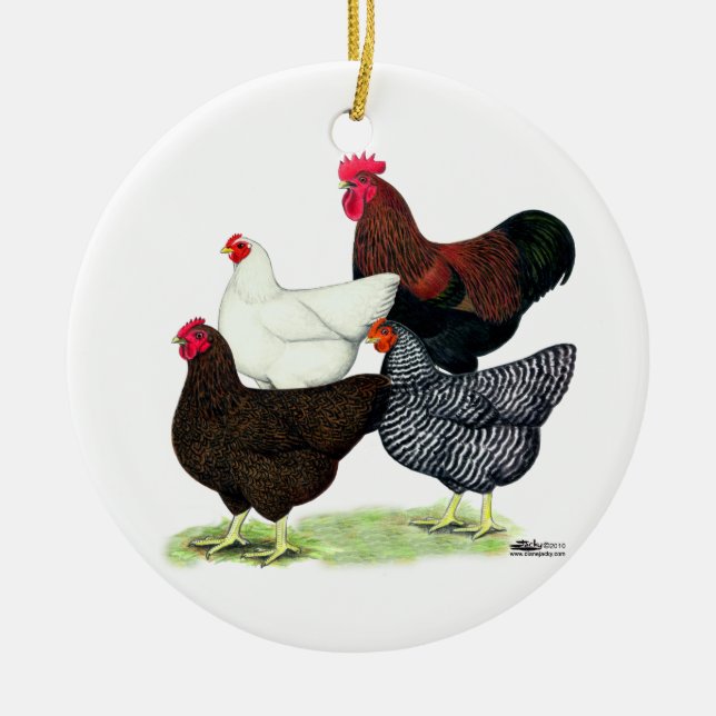 Adorno De Cerámica Cuarteto de la Roca Plymouth (Frente)