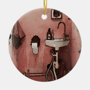 Adorno De Cerámica Cuarto de baño de la diversión
