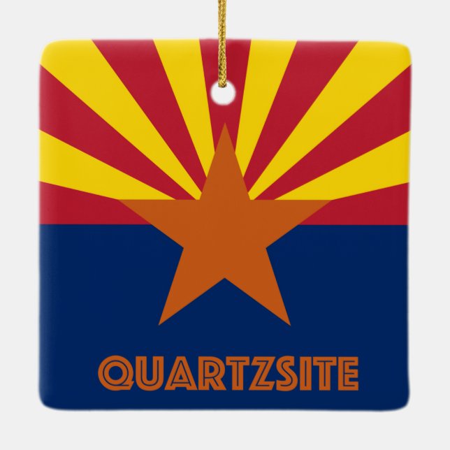 Adorno De Cerámica Cuartzsite Arizona (Reverso)