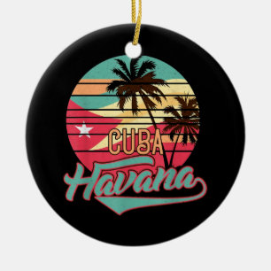 Adorno De Cerámica Cuba retro vintage